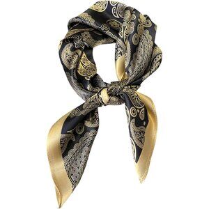 Pure Mulberry Cashew Silk Square Scarf Women Soft Head Neck Scarf Gift Packed